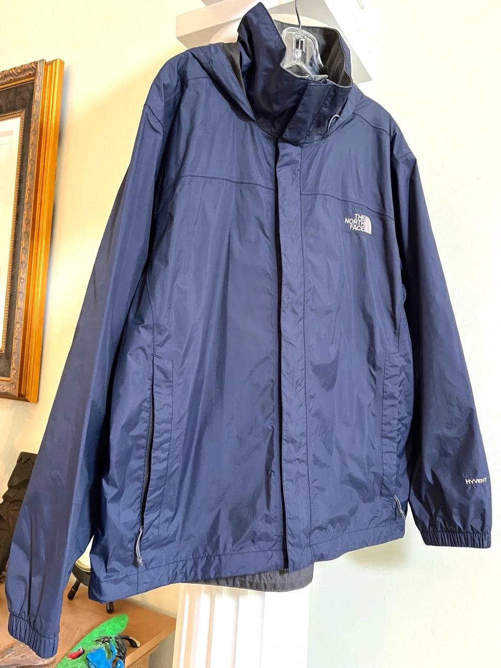 The North Face TNF Hooded Hyvent Jacket Windbreaker Gorpcore Hiking, Camping Med
